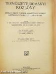 Természettudományi Közlöny 1924. január-december/Pótfüzetek a Természettudományi Közlönyhöz 1923. január-december