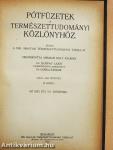 Természettudományi Közlöny 1924. január-december/Pótfüzetek a Természettudományi Közlönyhöz 1923. január-december