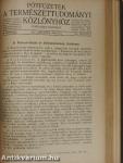 Természettudományi Közlöny 1931. január-december/Pótfüzetek a Természettudományi Közlönyhöz 1931. január-december
