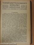 Természettudományi Közlöny 1936. január-december/Pótfüzetek a Természettudományi Közlönyhöz 1936-1937. (nem teljes évfolyam)