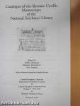 Catalogue of the Slavonic Cyrillic Manuscripts of the National Széchényi Library