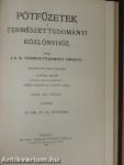 Természettudományi Közlöny 1908. január-december/Pótfüzetek a Természettudományi Közlönyhöz 1908. január-december