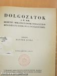 Dolgozatok a M. Kir. Horthy Miklós-Tudományegyetem Régiségtudományi Intézetéből 1941