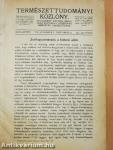 Természettudományi Közlöny 1917. január-december/Pótfüzetek a Természettudományi Közlönyhöz 1917. (nem teljes évfolyam)
