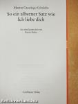 So ein alberner Satz wie Ich liebe dich