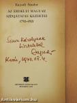Az erdélyi magyar színjátszás kezdetei (dedikált példány)