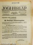 Jogi Hirlap 1943. (nem teljes évfolyam)