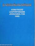 A gazdálkodásra vonatkozó legfontosabb jogszabályok 1989