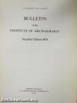 Bulletin of the Institute of Archaeology