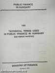 Technical terms used in public finance in Hungary