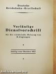 Vorläufige Dienstvorschrift für die elektrische Heizung von D-Zugwagen