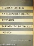 Köztisztviselők az ellenforradalmi rendszer társadalmi bázisában 1920-1926