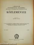 A Magyar Tudományos Akadémia Műszaki Tudományok Osztályának közleményei 1953/1-4.