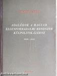 Adalékok a magyar ellenforradalmi rendszer külpolitikájához