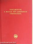 Tanulmányok a magyar népi demokrácia történetéből