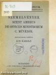 Szemelvények Szent Ambrus De officiis ministrorum c. művéből