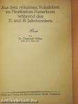 Aus dem religiösen Volksleben im Fürstbistum Paderborn während des 17. und 18. Jahrhunderts