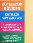 Kötelező olvasmányok
