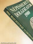 Népismereti dolgozatok 1980