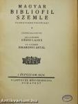 Magyar Bibliofil Szemle 1924. 1-4. szám