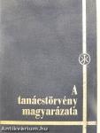 A tanácstörvény magyarázata