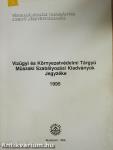 Vízügyi és Környezetvédelmi Tárgyú Műszaki Szabályozási Kiadványok Jegyzéke 1995