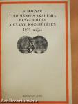 A Magyar Tudományos Akadémia beszámolója a CXXXV. közgyűlésen