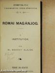 Római magánjog I-II./Az ausztriai átalános magánjog alaptanai