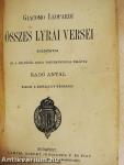 Giacomo Leopardi összes lyrai versei