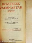 Köztelek zsebnaptár 1927.