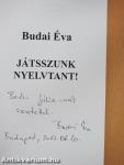 Játsszunk nyelvtant! (dedikált példány)