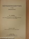 Gépszerkezettan I.