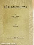 Közgazdaságtan I.
