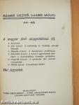 A magyar jövő alapproblémái (I.)