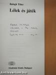 Lélek és játék (dedikált példány)