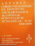 Antaeus - Communicationes ex Instituto Archaeologico Academiae Scientiarum Hungaricae 17-18/1988-1989