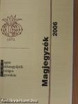 Debreceni Pozsgástár 2005/1-4./Kaktuszvilág 1983-84./Kaktusz-világ 1986/1-4./Tövisek 1990/4./1991/1-4./MKOE Magjegyzék 2006./MKOE Közlemények 2006/1./MKOE Közlemények 2005/6./Orchidea 2004/1-4./Orchidea 2005/1 + különszám/Kertészkedjünk okosan