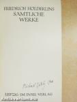Friedrich Hölderlins Sämtliche Werke