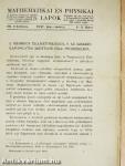 Mathematikai és physikai lapok 1917. január-március