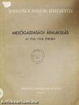 Mezőgazdasági áralakulás