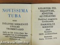 Novissima tuba azaz Ítéletre serkentő utolsó trombitaszó (minikönyv)
