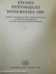 Etudes Historiques Hongroises 1985. I-III.