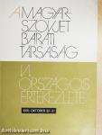 A Magyar-Szovjet Baráti Társaság VI. országos értekezletének jegyzőkönyve