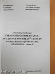 Soils under global Change - A Chalenge for the 21st Century Volume I