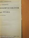 Moszkvai sikátor/1925 nyara