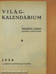Világ-kalendárium 1934