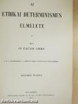 Az ethikai determinismus elmélete