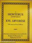 A Honterus Antikvárium XVI. árverése