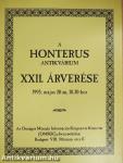 A Honterus Antikvárium XXII. árverése