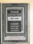 Irodalmi tájékoztató 1937-1940
